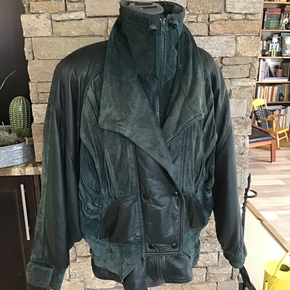 Leather and suede jacket